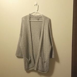 Aerie Grey kimono-style long cardigan